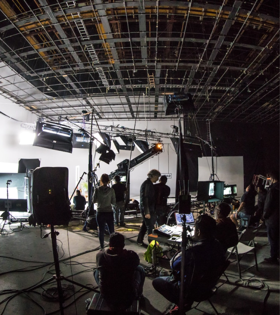 The SHINZ Productions crew on set