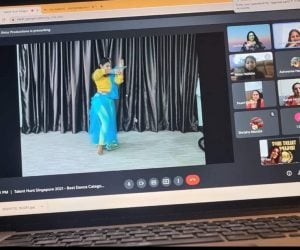 A dance performance at Talent Hunt Singapore